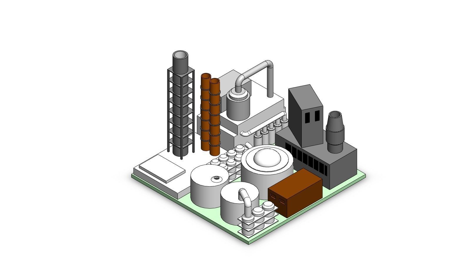  3D Object Oil and gas 